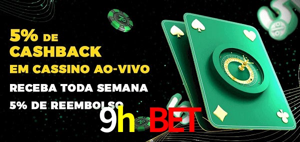 Promoções do cassino ao Vivo 9h bet